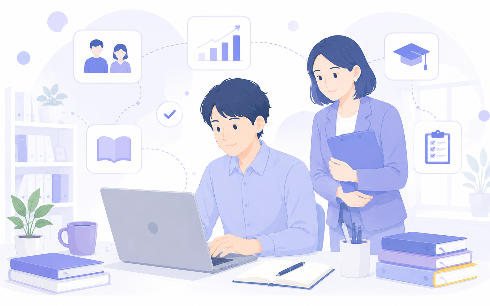 新入社員・内定者向けの活用イラスト