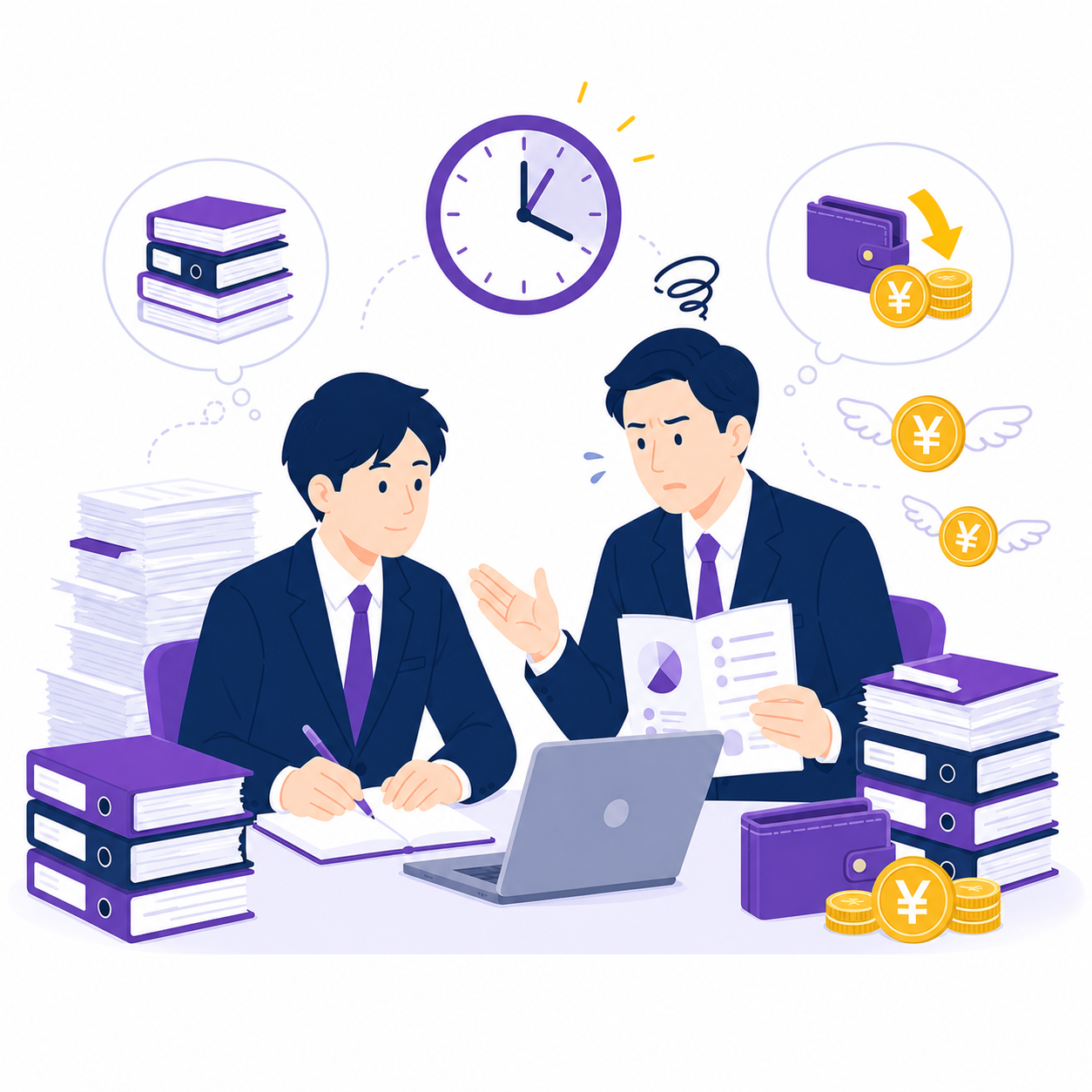 教育負荷のイラスト
