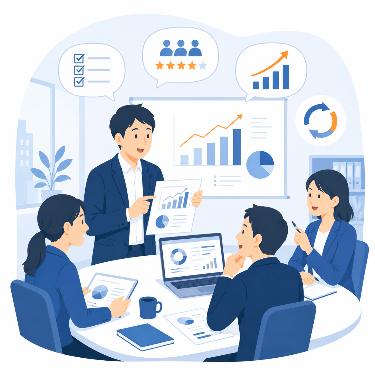 アンケート集計・実施報告のイメージ