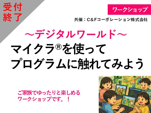 マイクラを使ってプログラムに触れてみよう ~デジタルワールド~